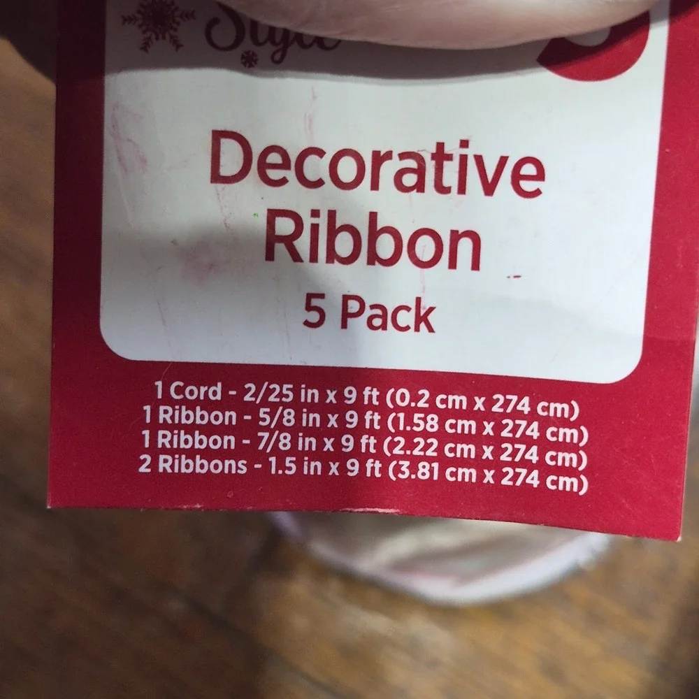 Lot of Christmas Craft Ribbon Wired Holiday Multi Pack Blues Silver Sparkle Cord